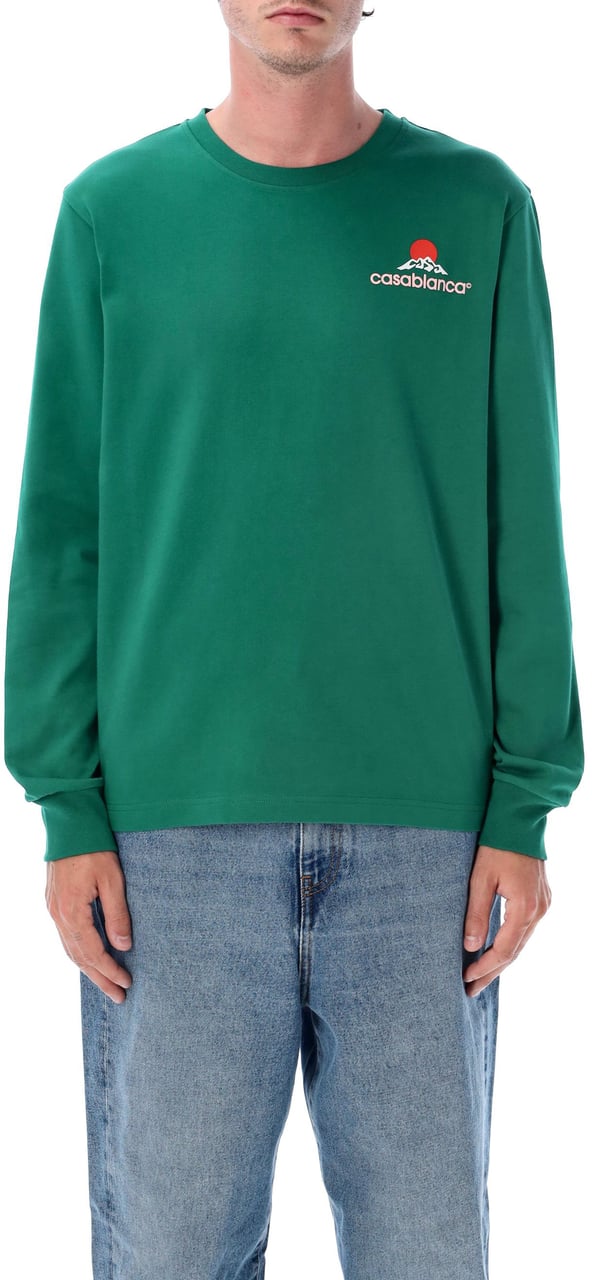Casablanca Montagne Printed Long Sleeve Verde Groen