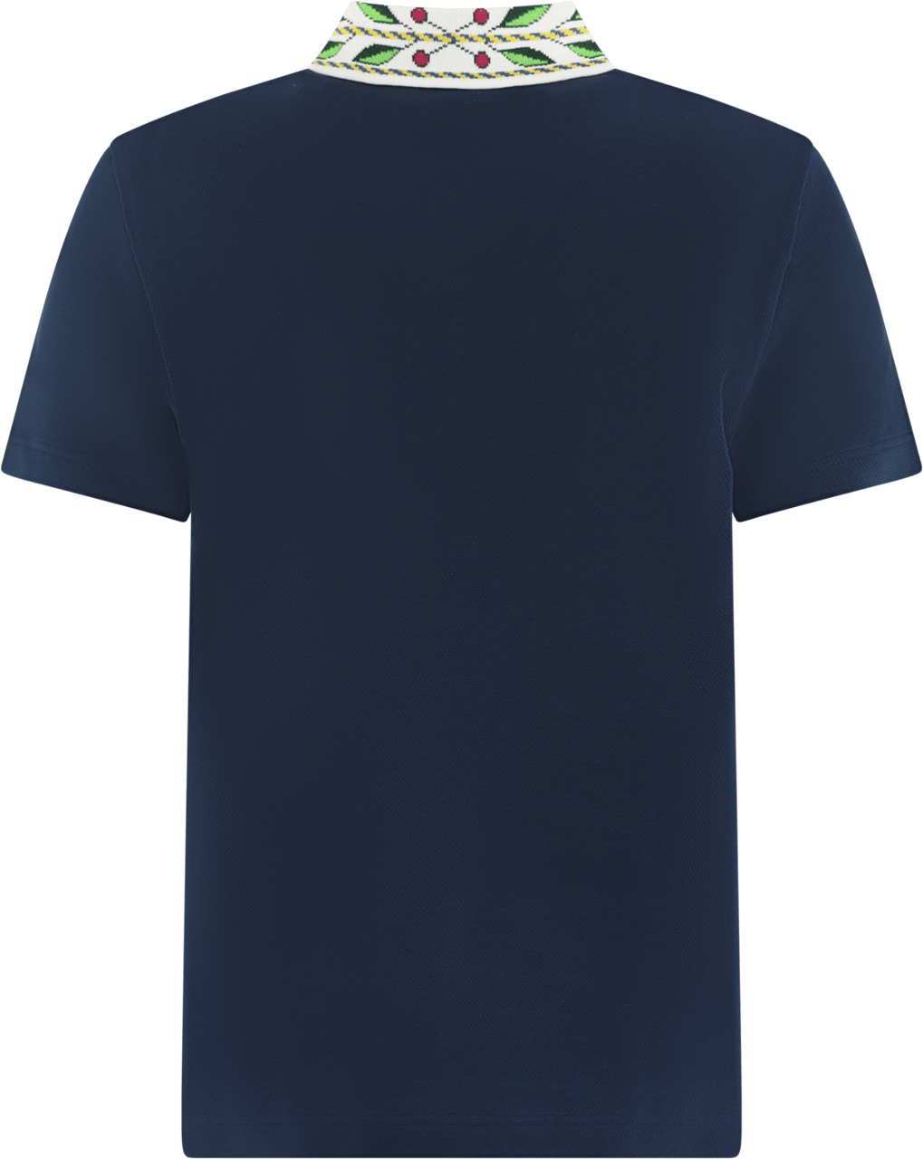 Casablanca Heren Laurel Pique Polo Blauw
