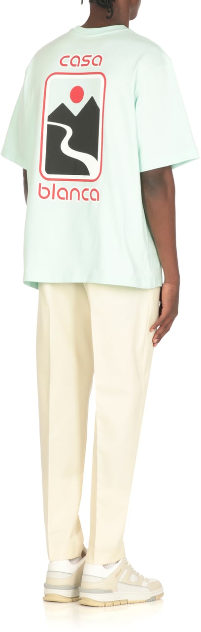 Casablanca T-Shirts And Polos Green Groen