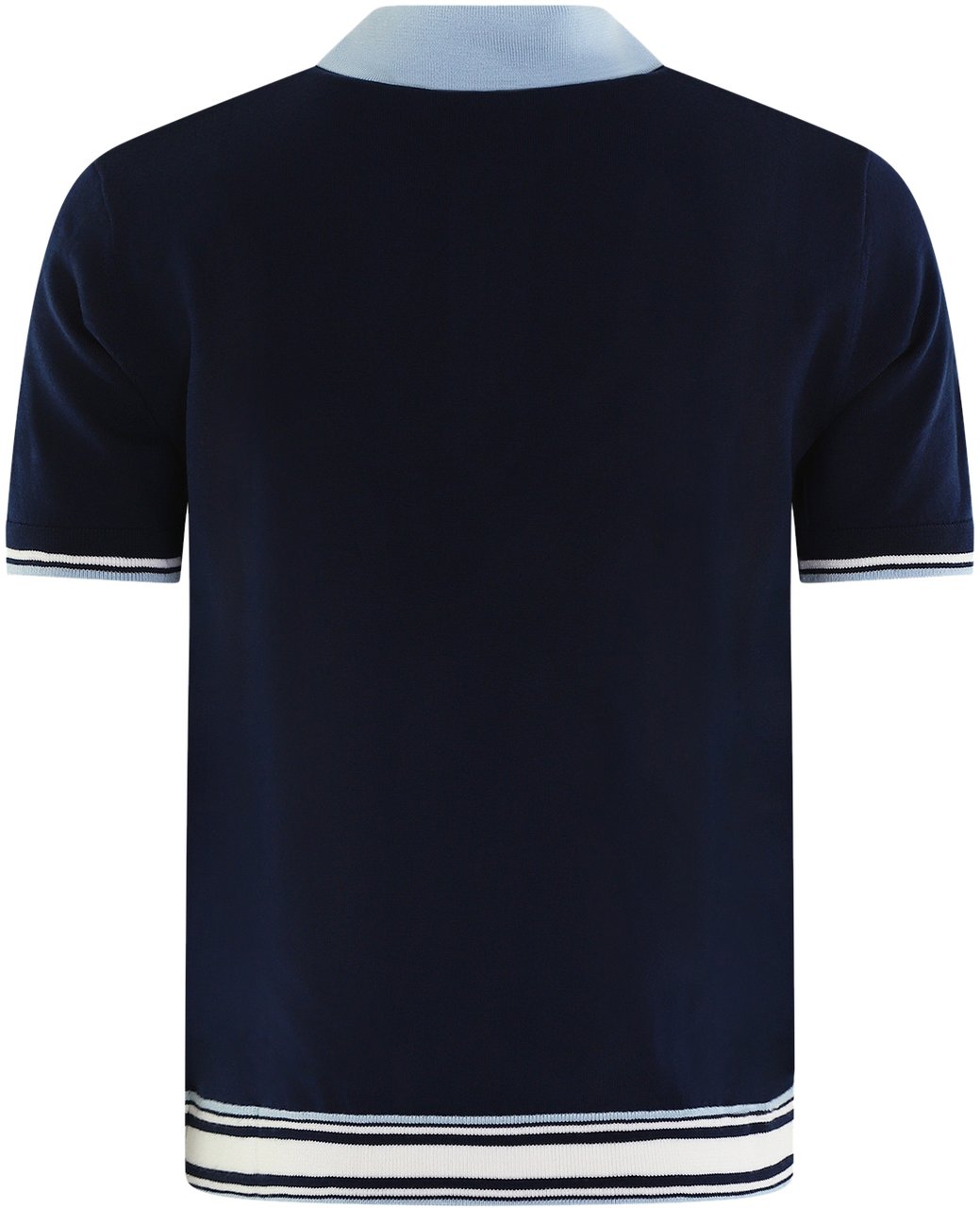 Casablanca Heren Merino Tennis Polo Blauw