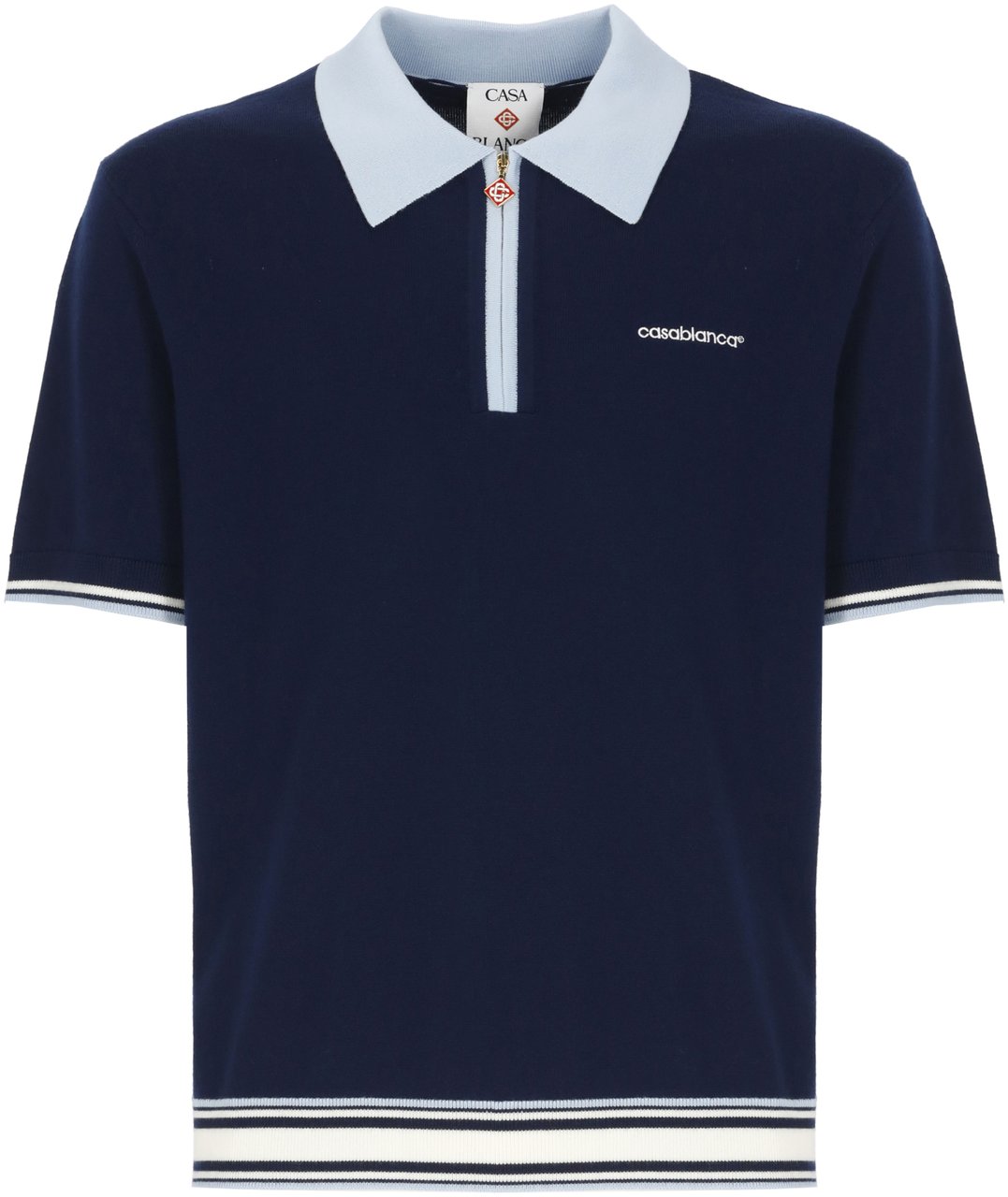 Casablanca T-Shirts And Polos Blue Blauw