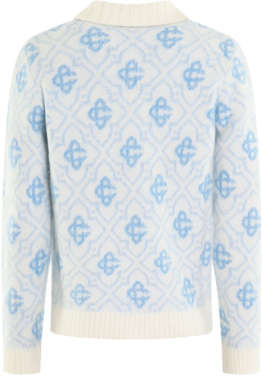 Casablanca Heren Monogram Zip UP Blauw
