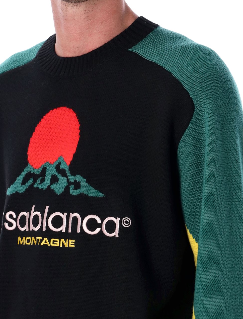 Casablanca Intarsia Crew Multicolour Divers