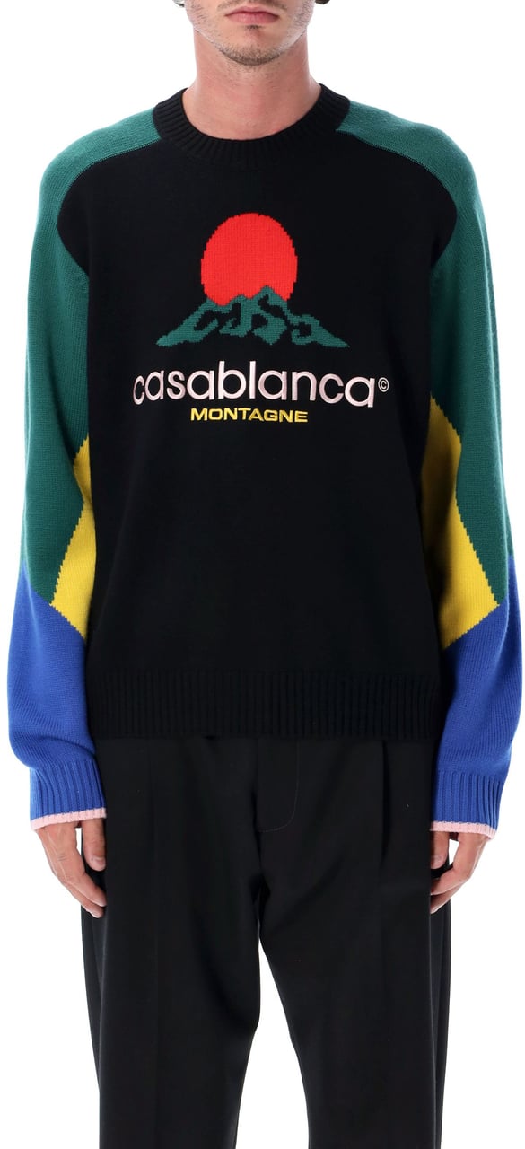 Casablanca Intarsia Crew Multicolour Divers