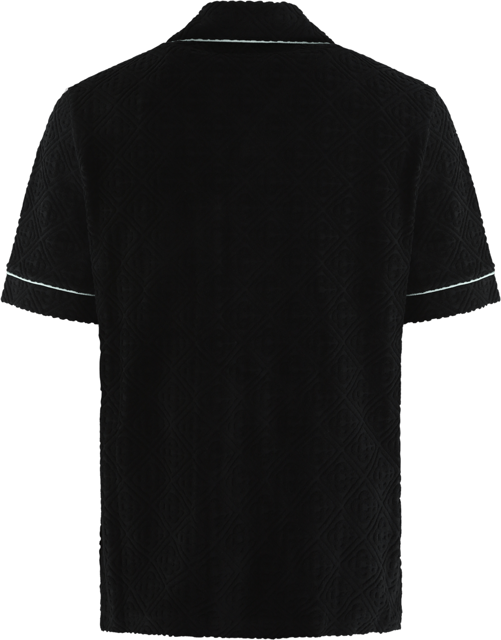 Casablanca Heren Monogram Towelling Shirt Zwart Zwart