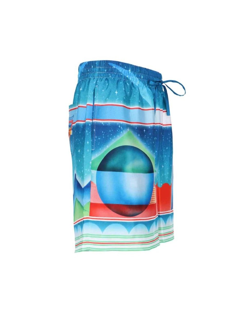 Casablanca "Galaxy Court" Shorts – Multicolor Blauw