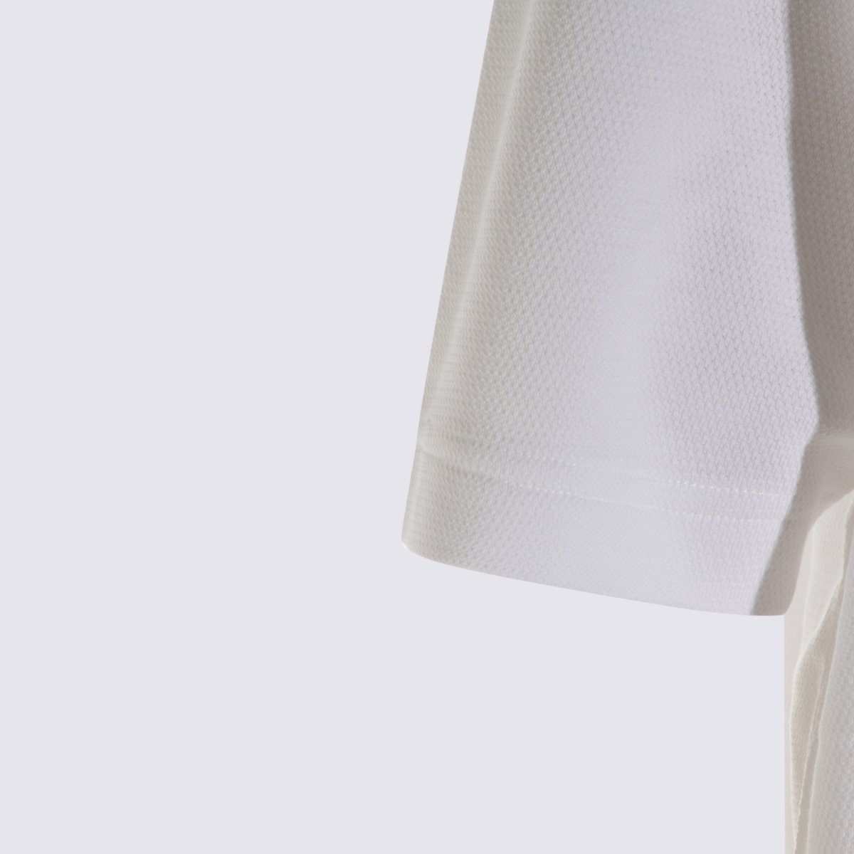 Casablanca Polo Shirt with Distinctive Leaf Pattern Collar Wit