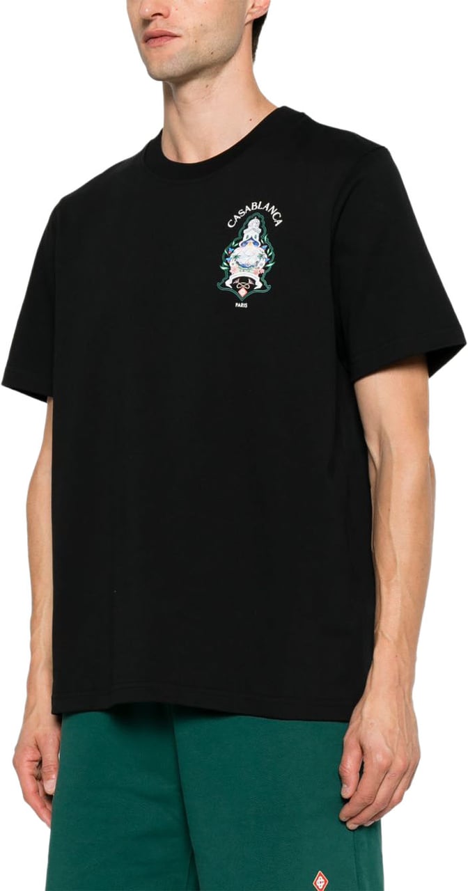 Casablanca T-Shirts And Polos Black Zwart
