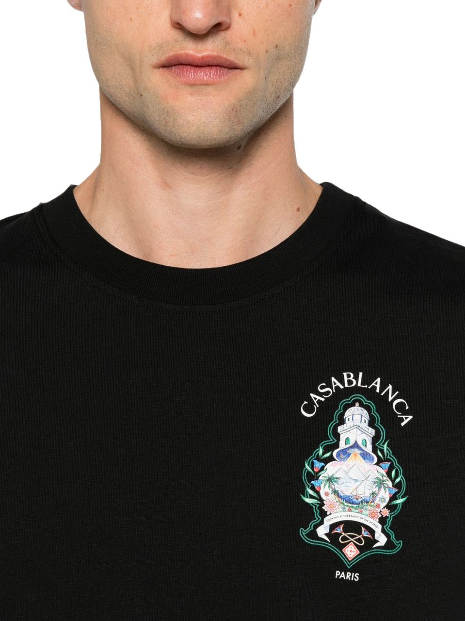 Casablanca T-Shirts And Polos Black Zwart