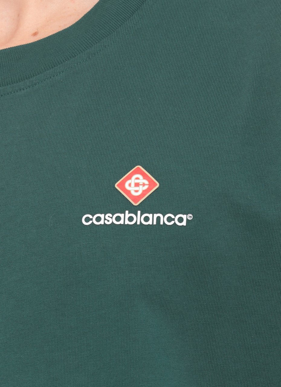 Casablanca T-Shirts And Polos Green Donkergroen