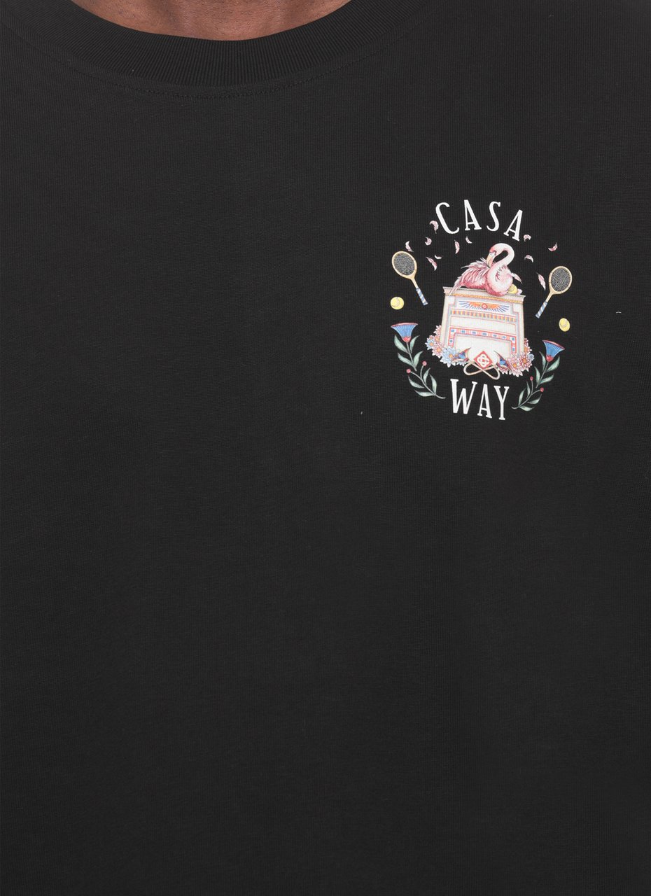 Casablanca T-Shirts And Polos Black Zwart