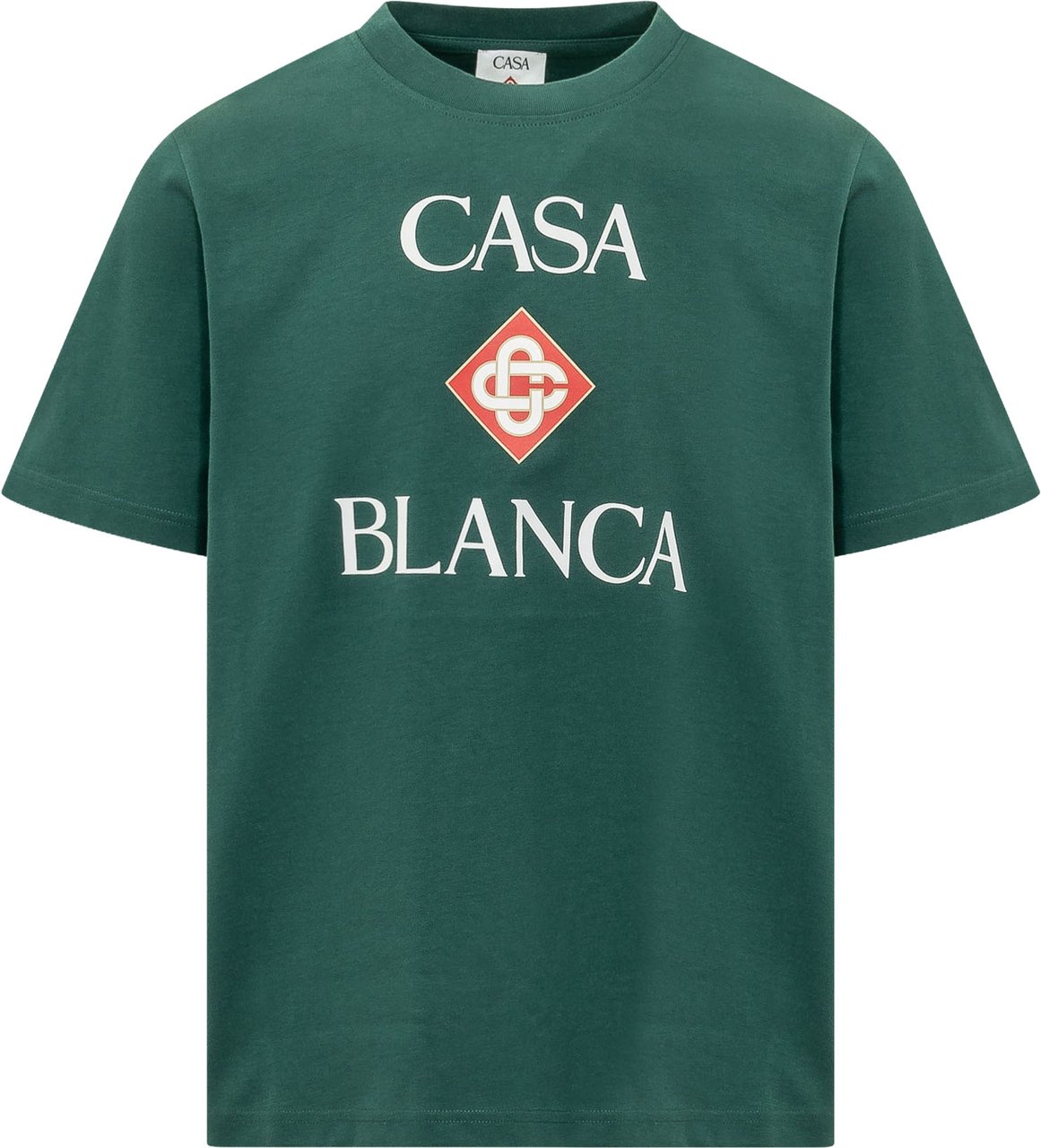 Casablanca T-shirt con Stampa Logo Groen