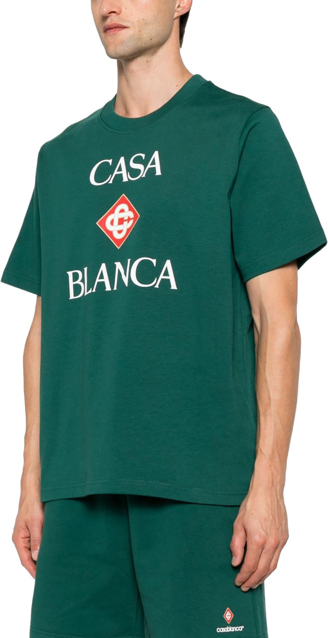 Casablanca T-Shirts And Polos Navy Donkergroen