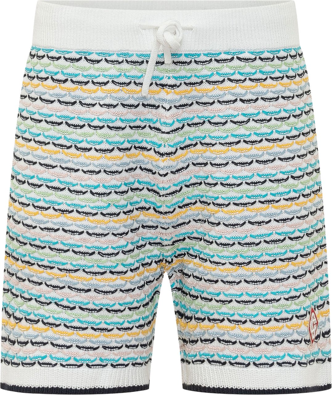 Casablanca Shorts Tuck Stitch con Coulisse Wit