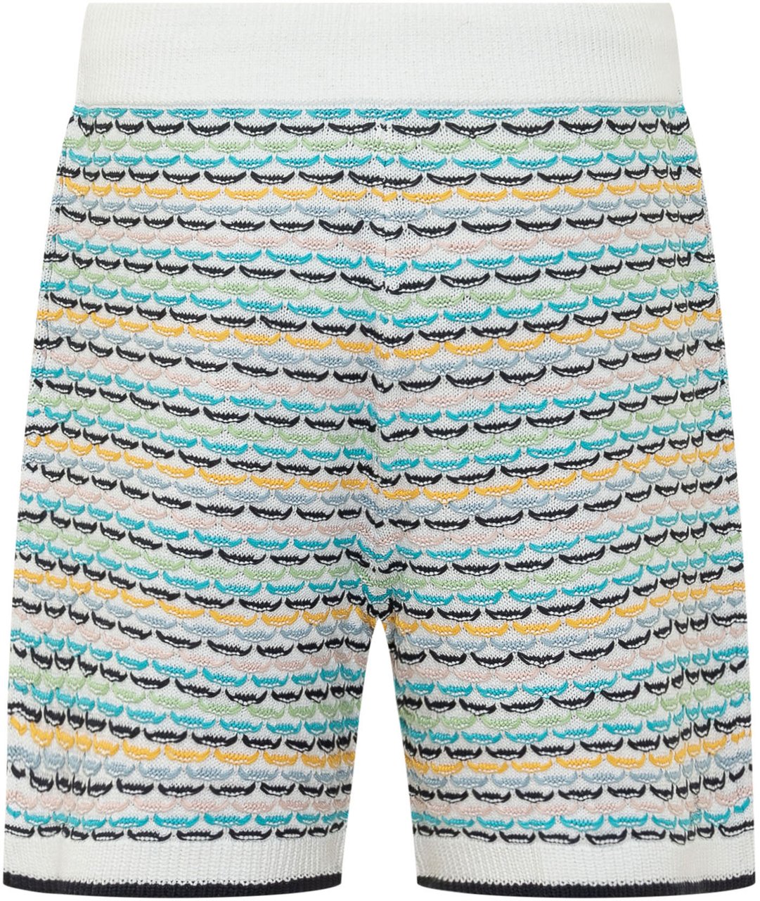 Casablanca Shorts Tuck Stitch con Coulisse Wit