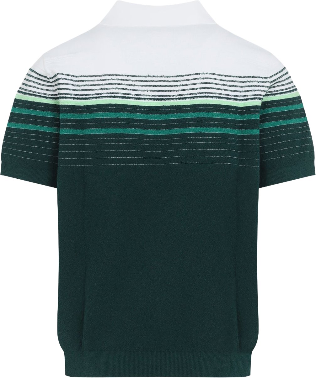 Casablanca Boucle Stripe Knitted Polo Divers