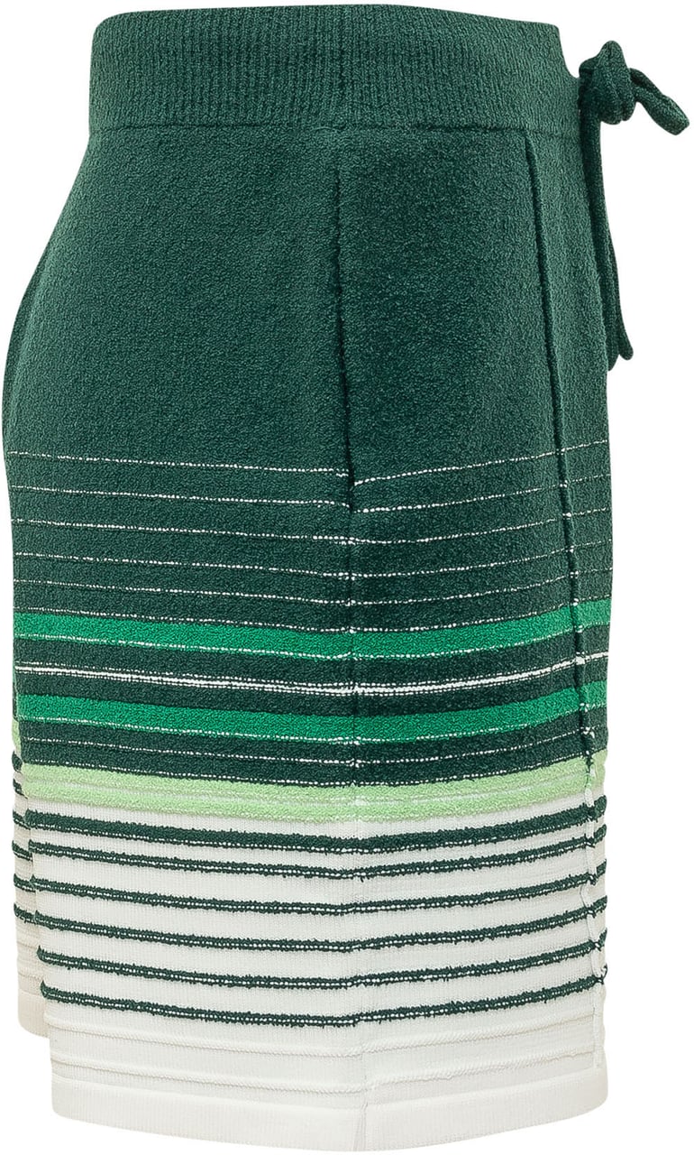 Casablanca Shorts Boucle a Righe Groen