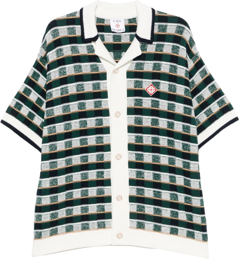 Casablanca T-Shirts And Polos Green Donkergroen