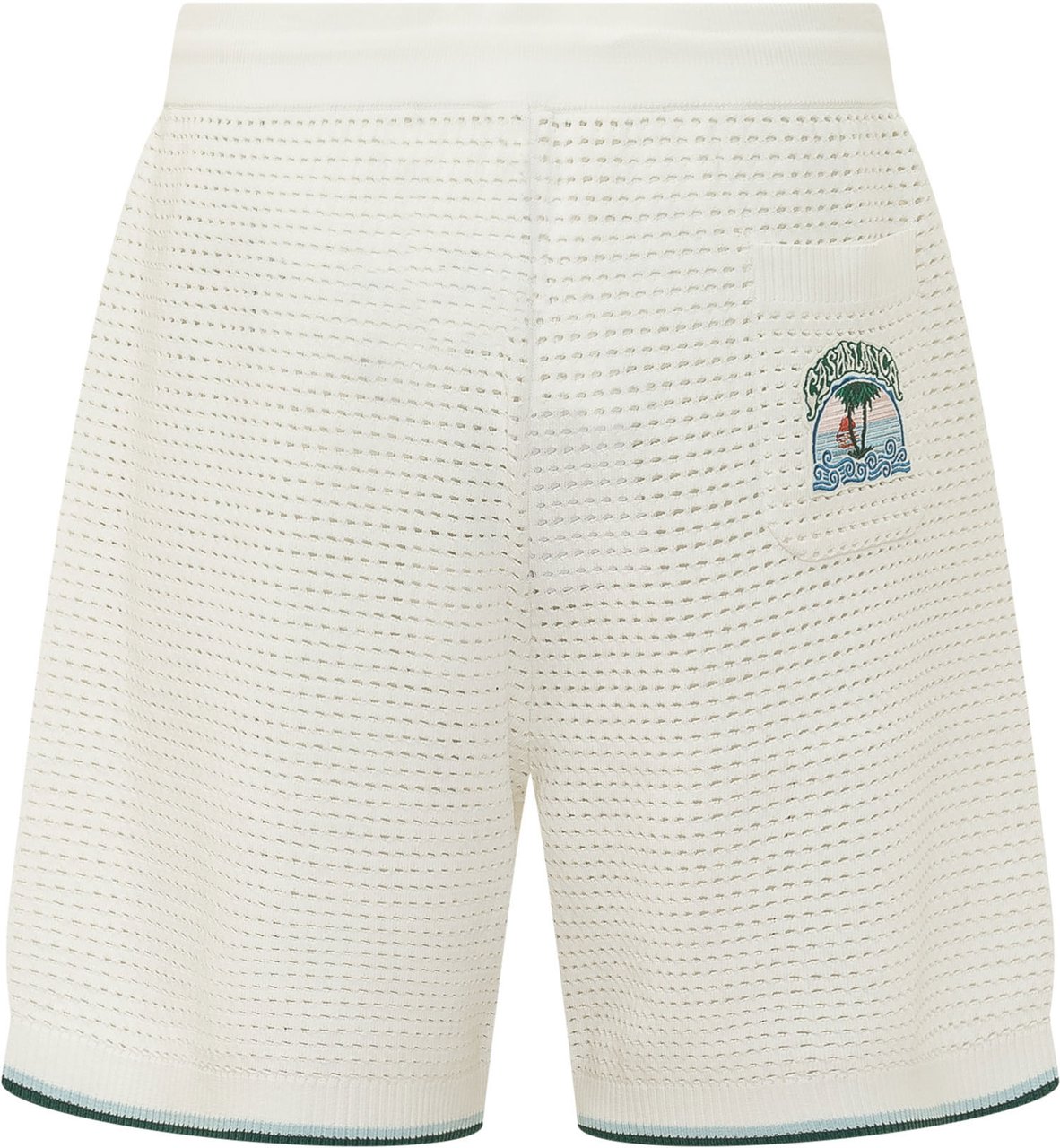 Casablanca Shorts Crochet con Coulisse Wit