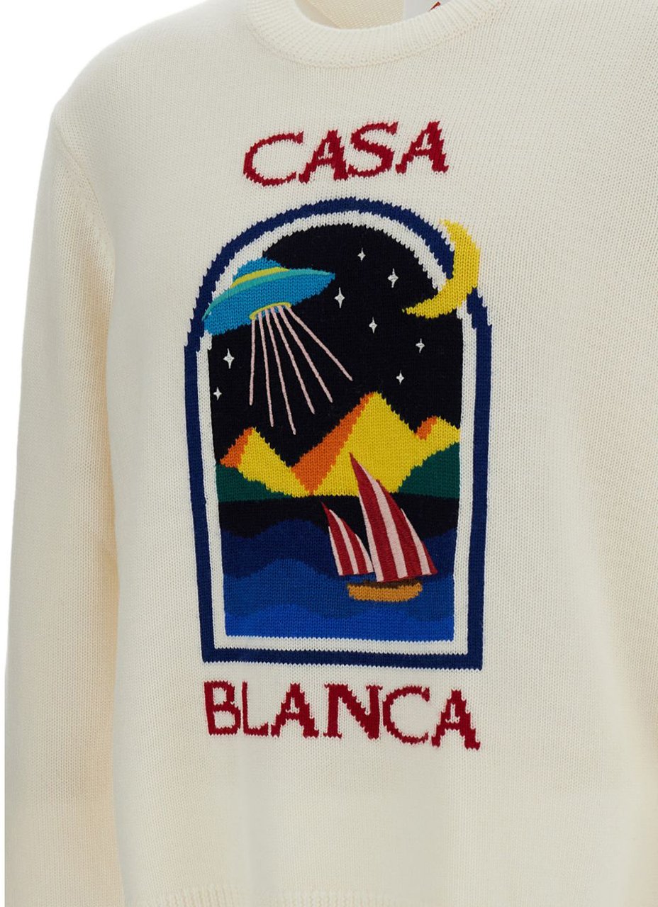 Casablanca Sweaters Panna Wit