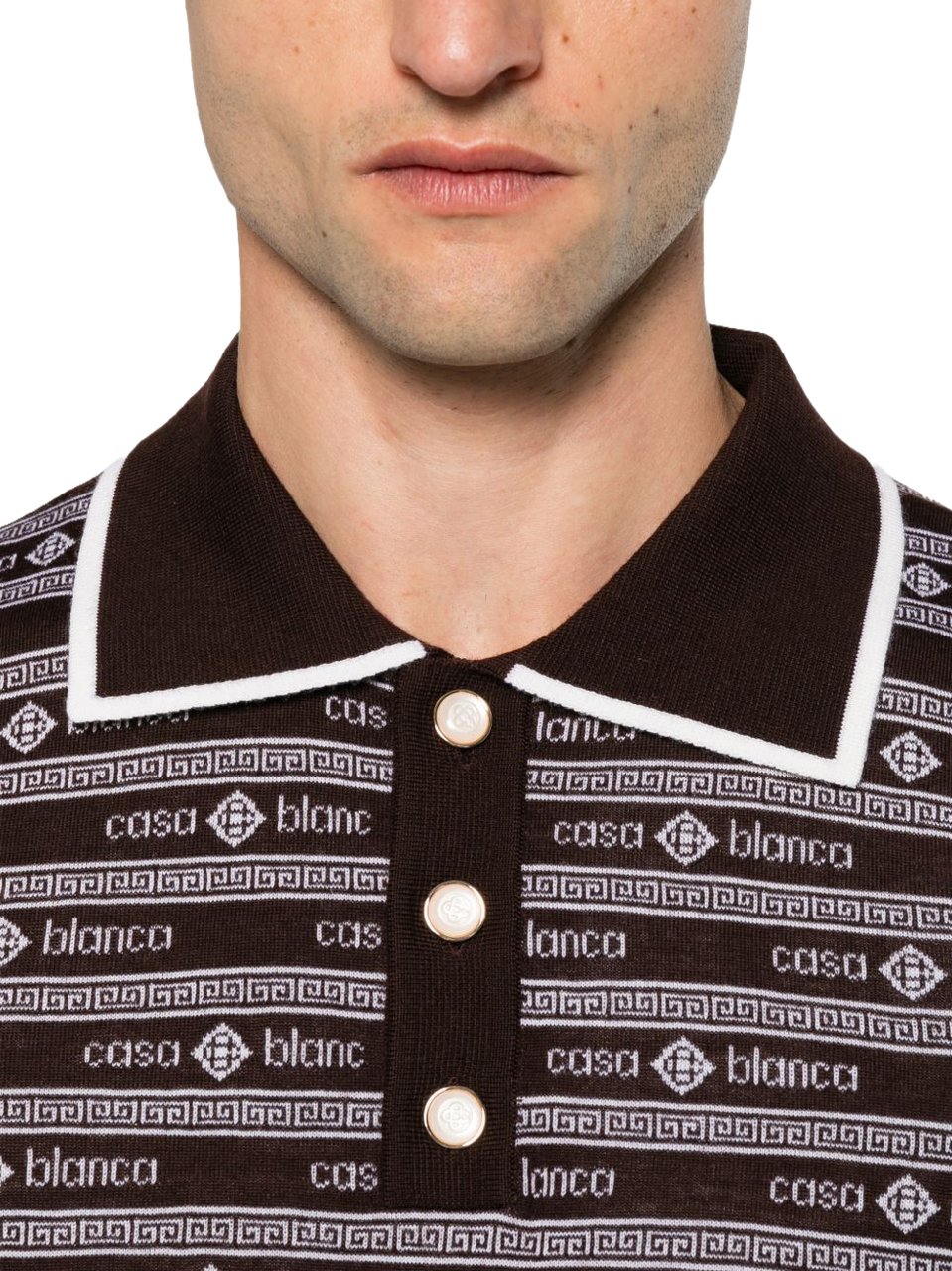 Casablanca T-Shirts And Polos Dark Brown Bruin