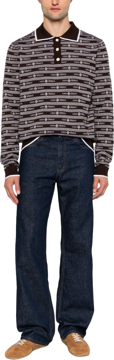 Casablanca T-Shirts And Polos Dark Brown Bruin