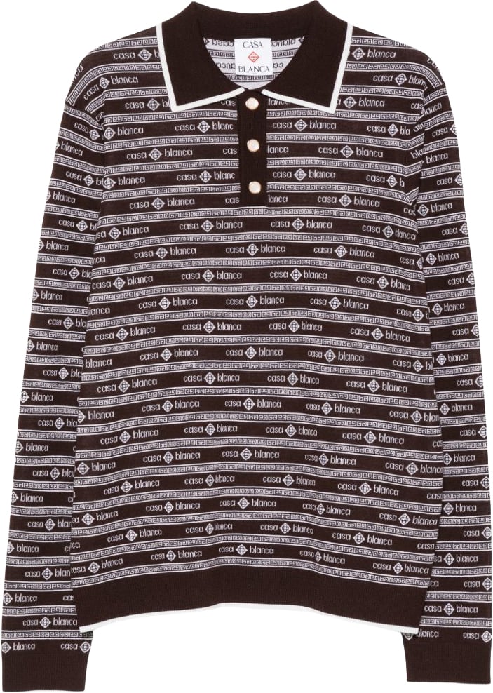Casablanca T-Shirts And Polos Dark Brown Bruin