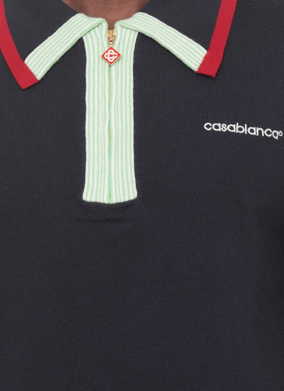 Casablanca T-Shirts And Polos Blue Navy