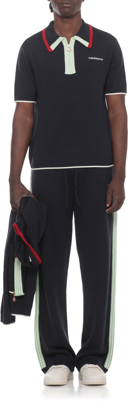 Casablanca Trousers Blue Navy