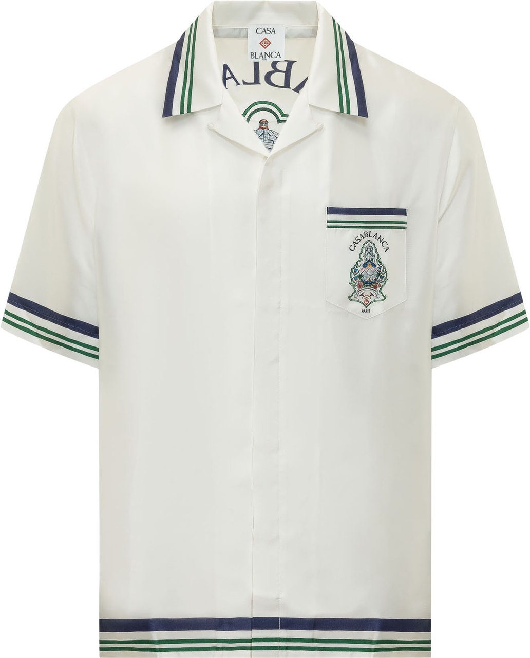 Casablanca Camicia con Colletto Aperto Wit