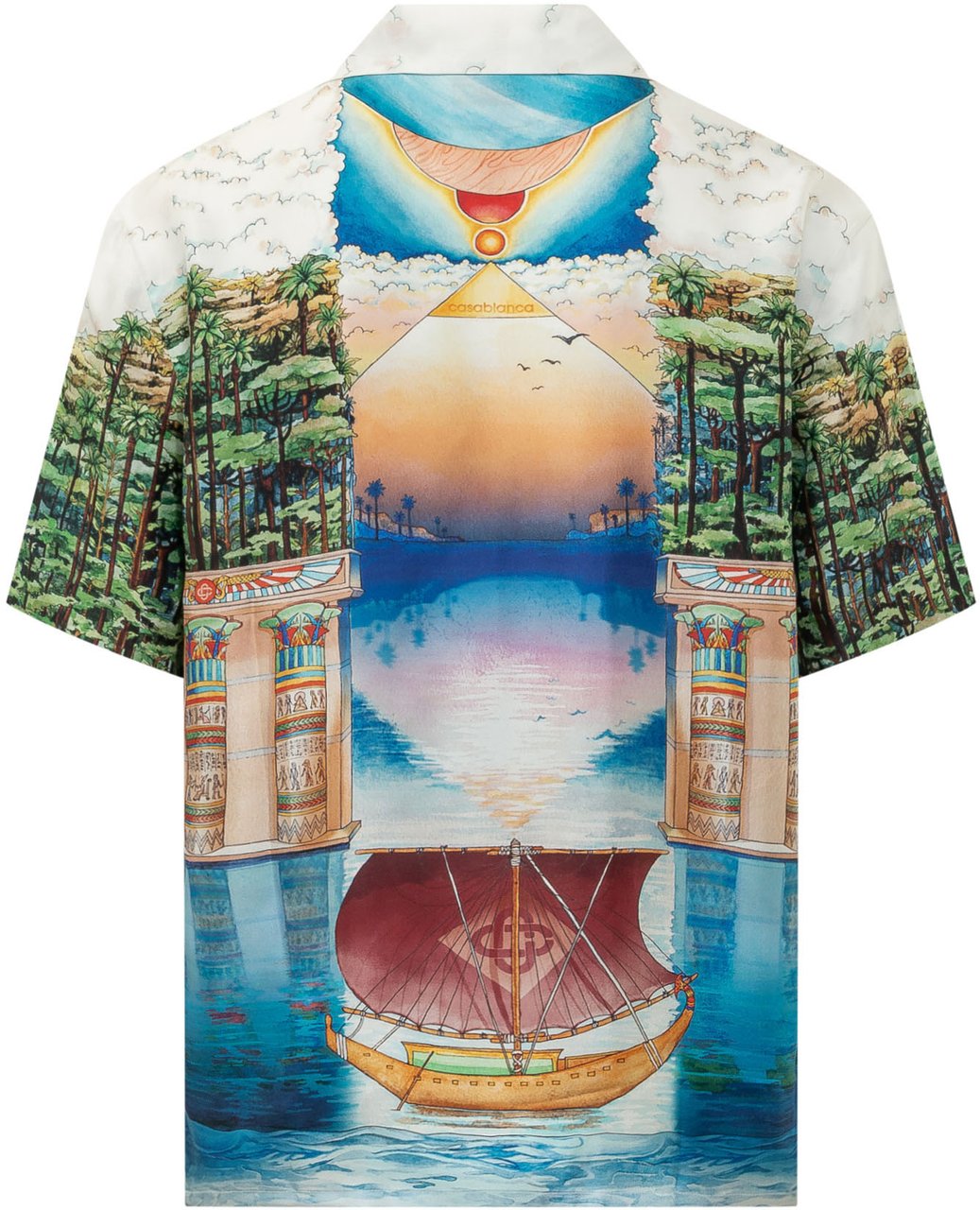 Casablanca Camicia con Stampa Paesaggio Divers