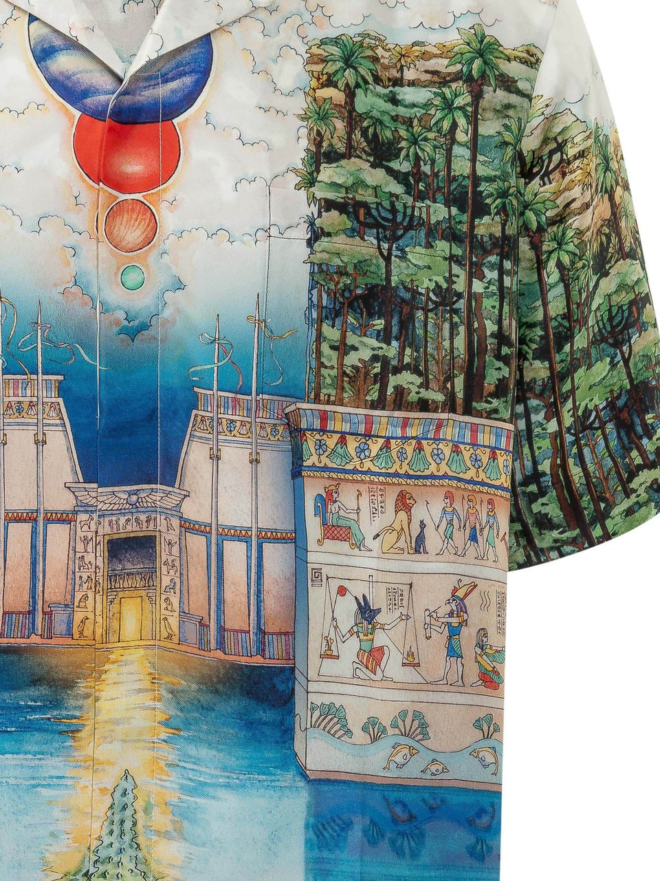 Casablanca Camicia con Stampa Paesaggio Divers