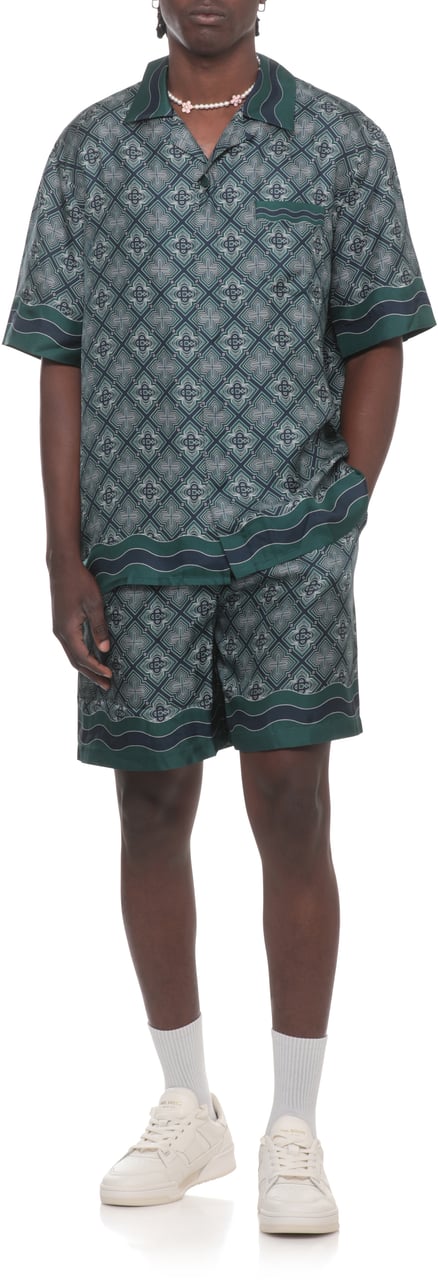 Casablanca Shirts Green Donkergroen