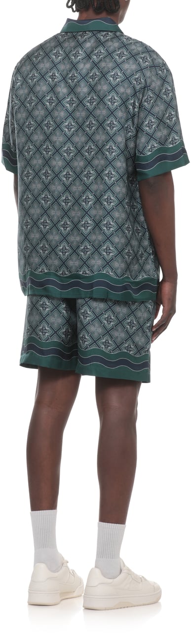 Casablanca Shirts Green Donkergroen