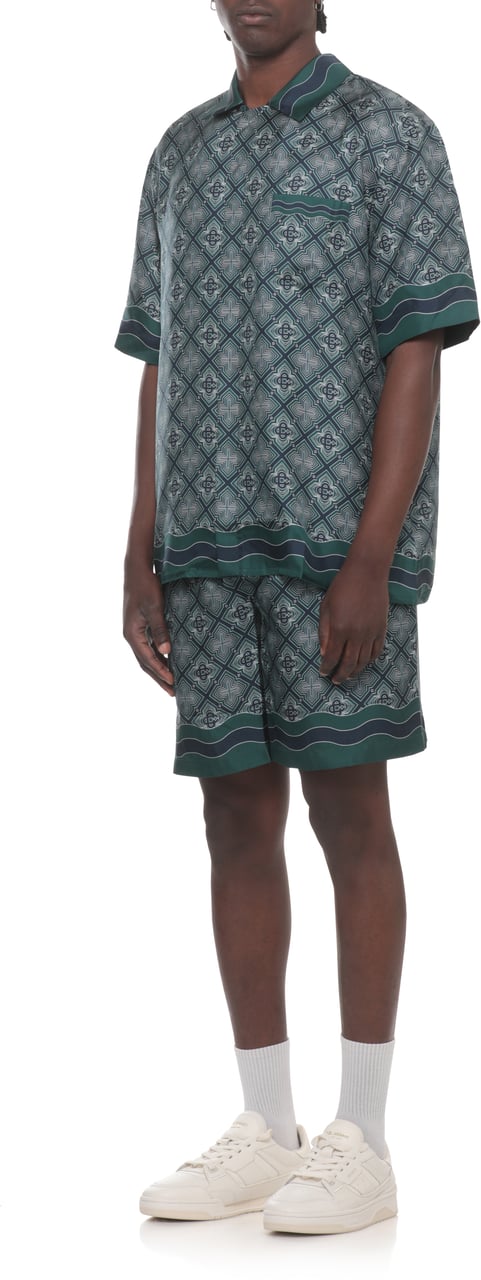 Casablanca Shirts Green Donkergroen