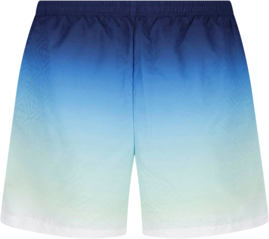 Casablanca Gradient Design Casual Shorts with Elastic Waistband Blauw