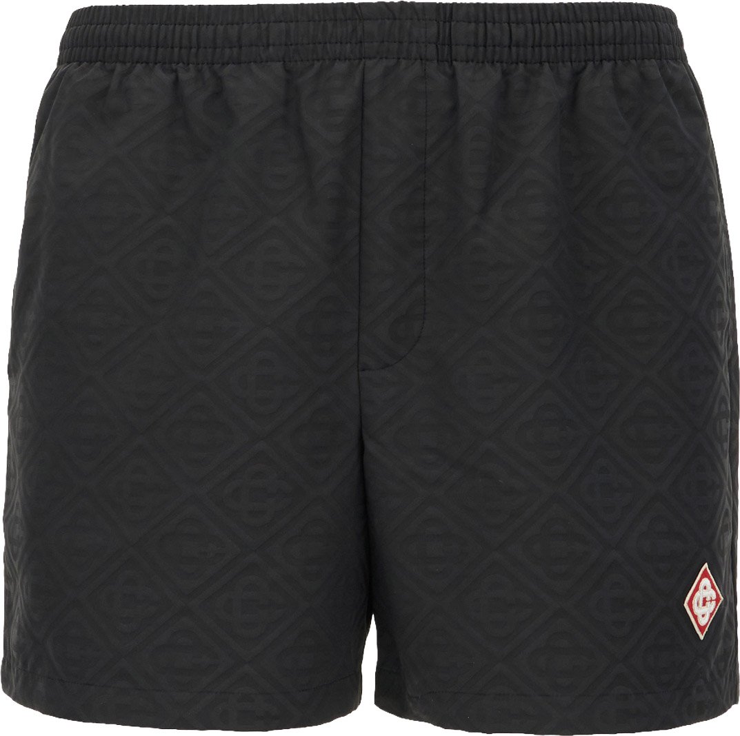 Casablanca Black polyester swimming shorts Zwart