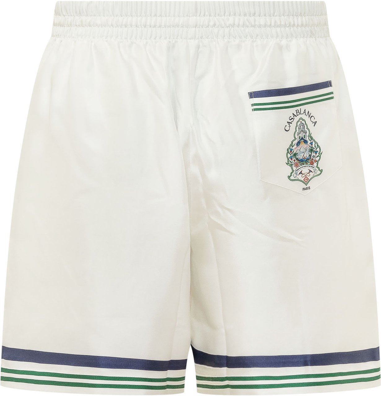Casablanca Shorts con Bordo a Righe Wit