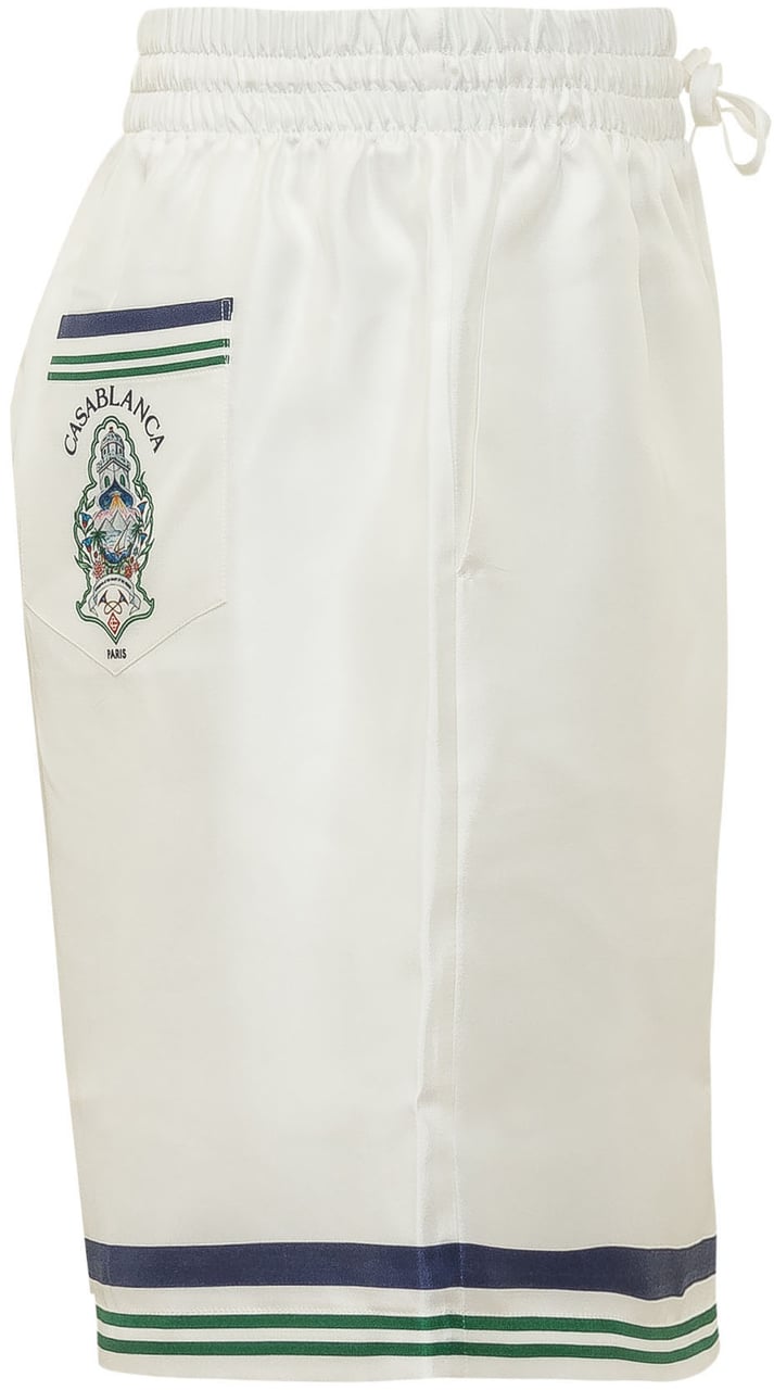 Casablanca Shorts con Bordo a Righe Wit