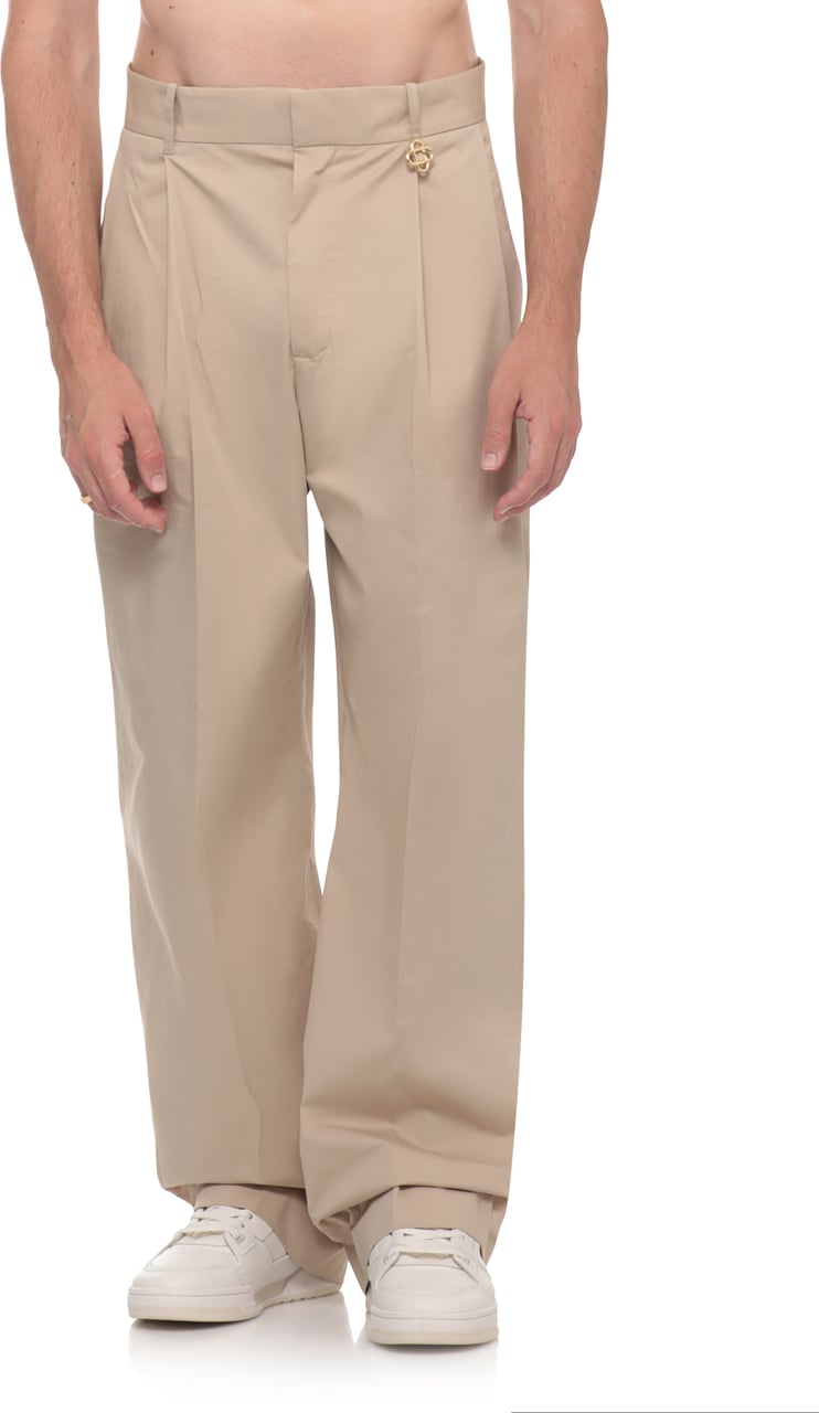 Casablanca Trousers Beige Beige