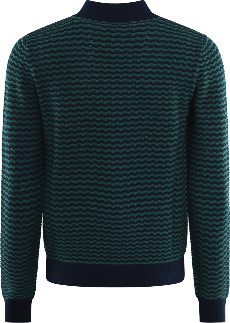 Casablanca Heren Mini Wave Polo Groen Groen