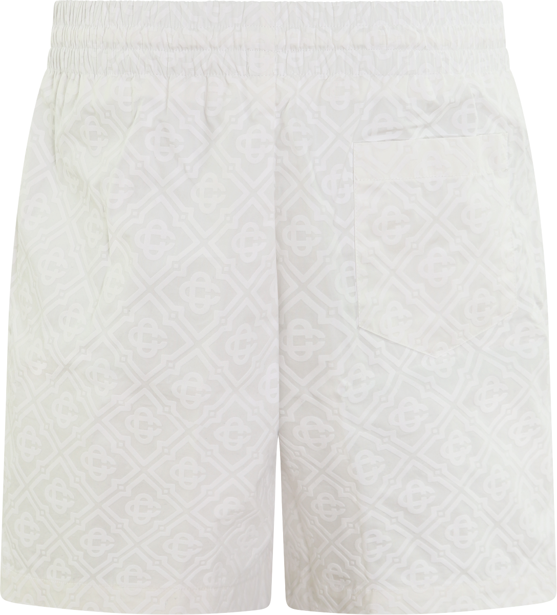 Casablanca Heren Puff Monogram Short Wit Wit