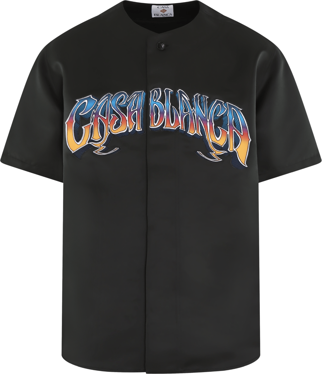 Casablanca Heren Evening Baseball Shirt Zwart Zwart