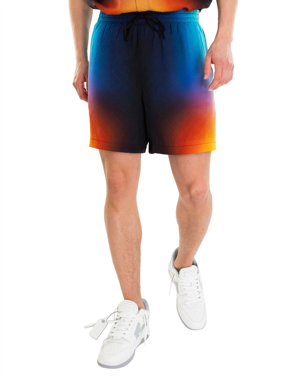 Casablanca Heren Gradient Zijde Short Blauw Blauw