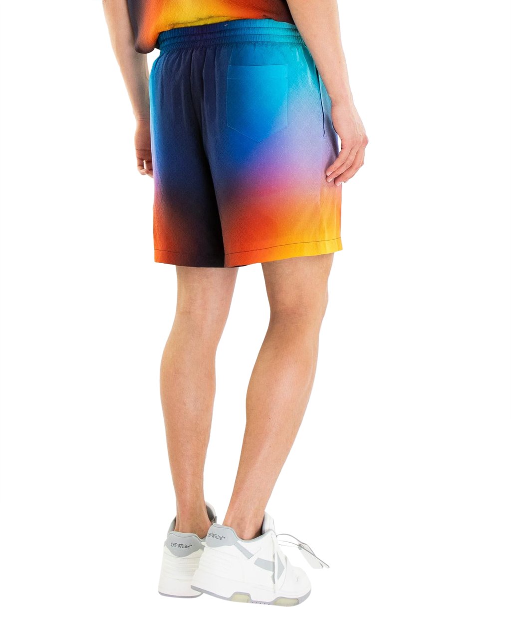 Casablanca Heren Gradient Zijde Short Blauw Blauw