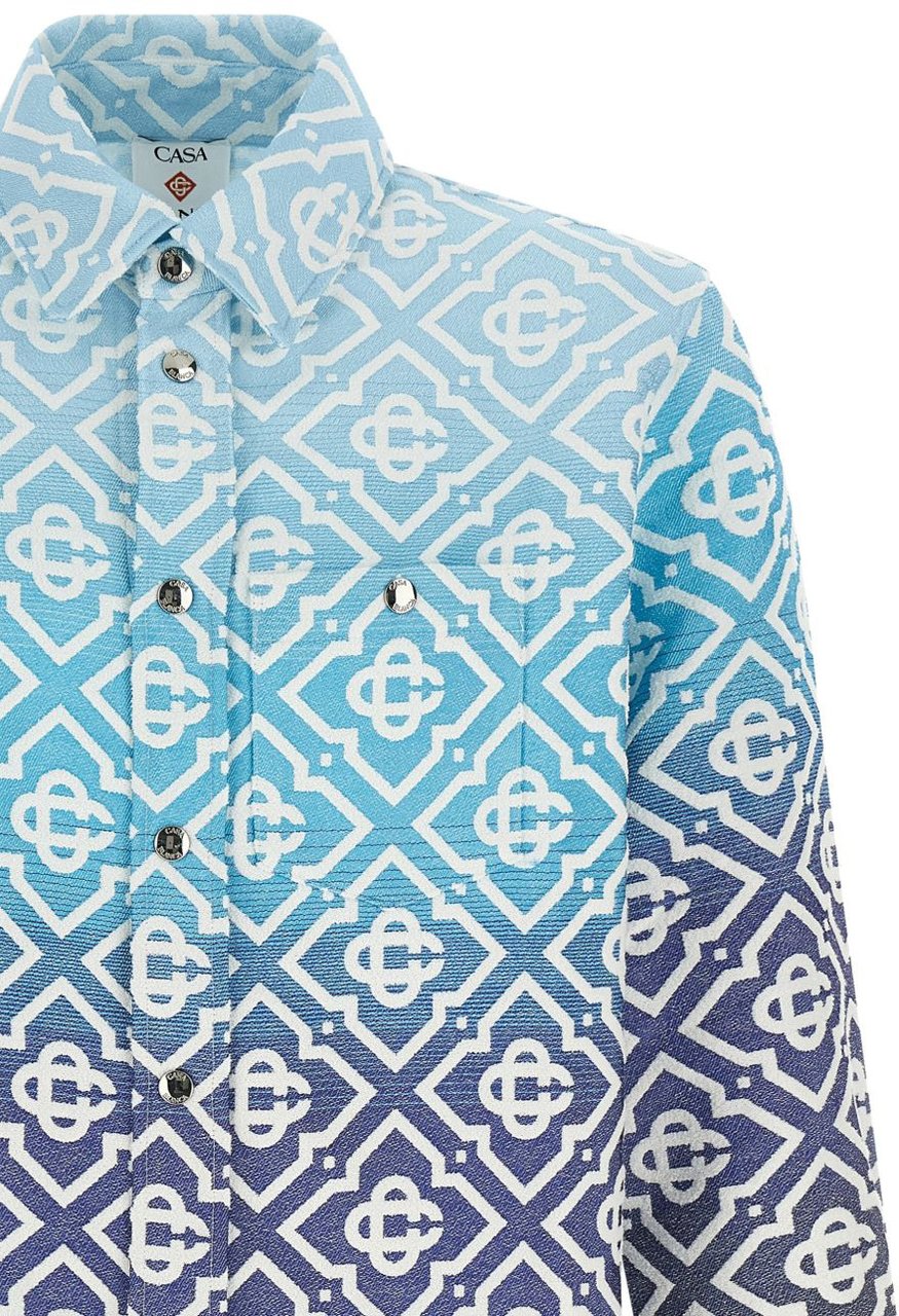 Casablanca Shirts Blue Blauw