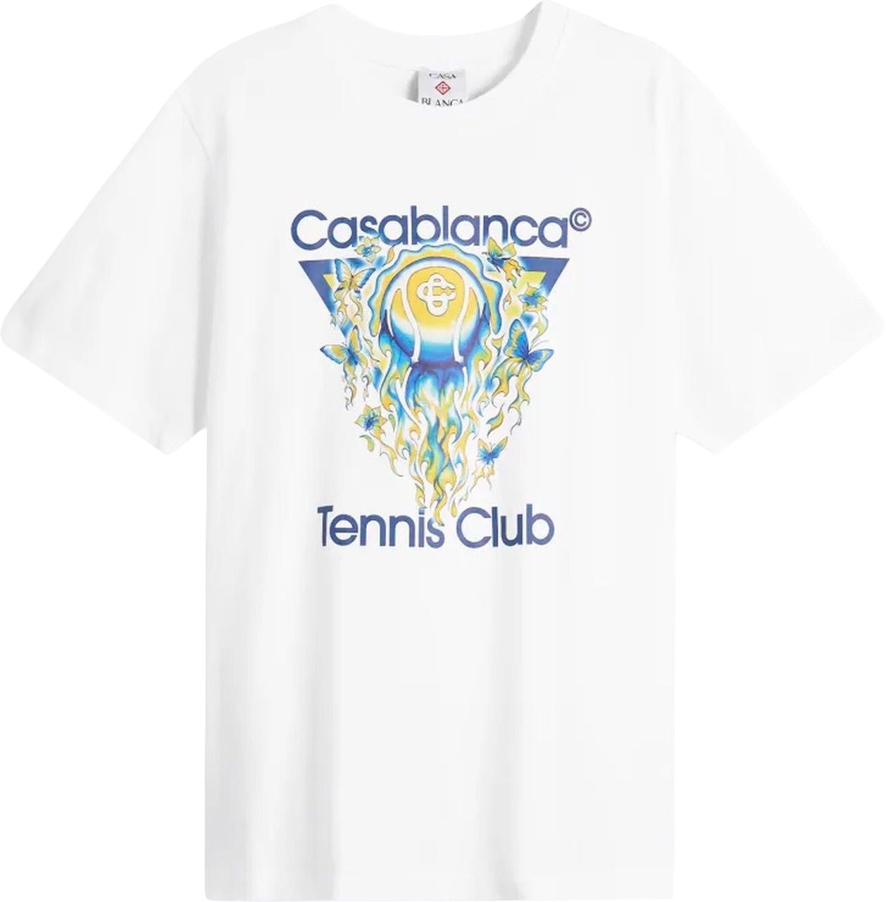 Casablanca Heren Tennis Club Icon T-Shirt Wit Wit