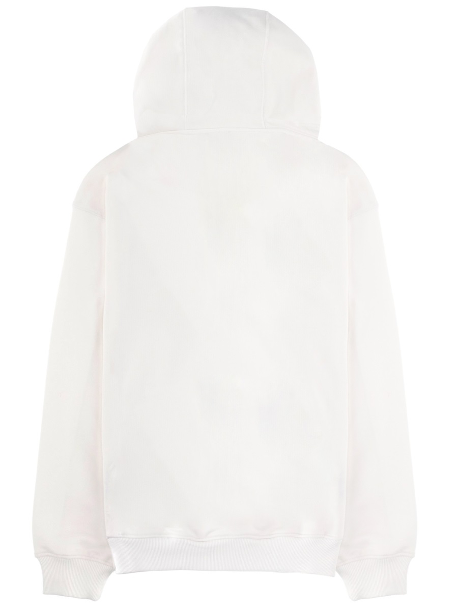 Casablanca Neutrals Tennis Club Icon Cotton Hoodie Wit