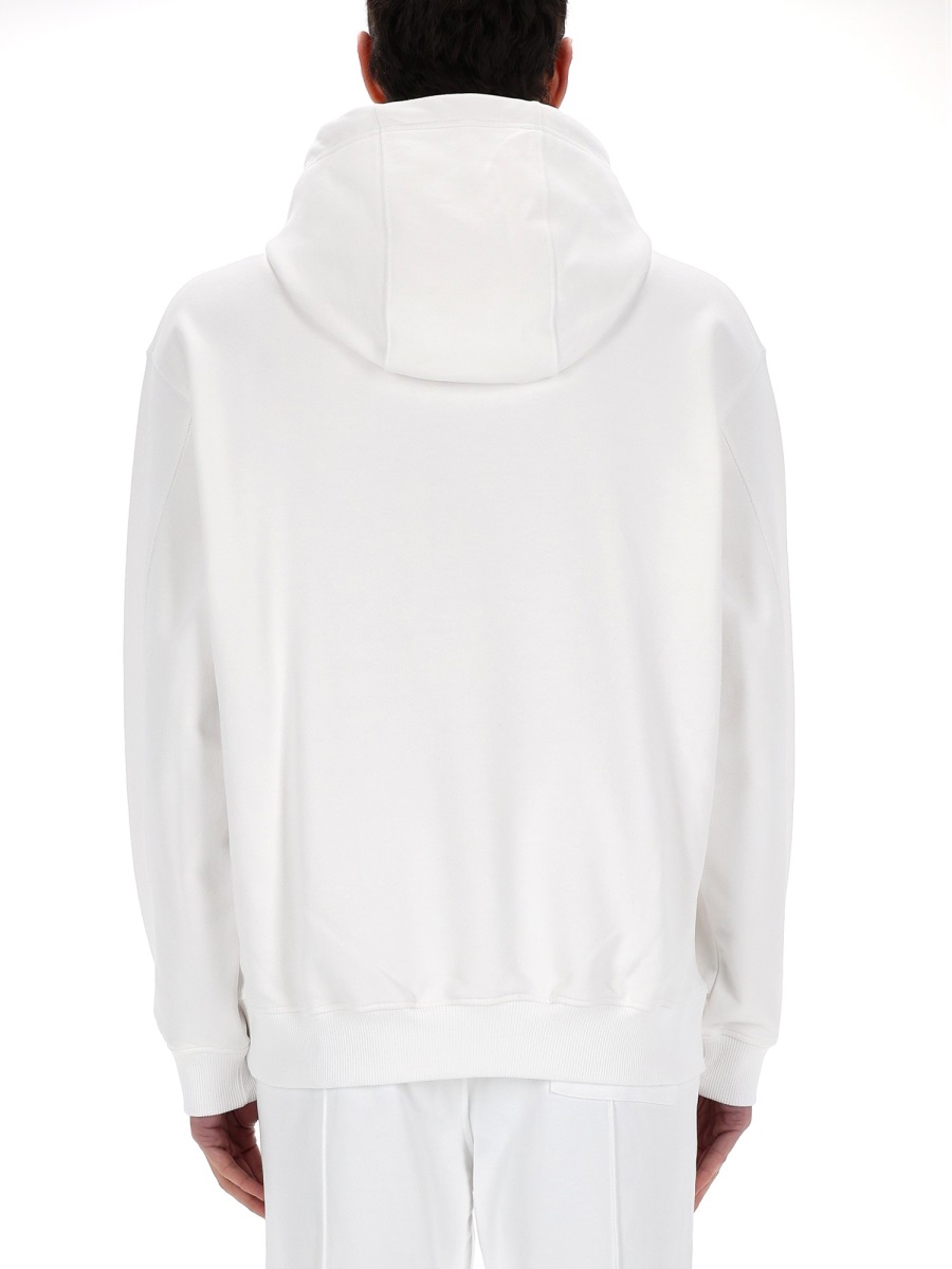 Casablanca Neutrals Tennis Club Icon Cotton Hoodie Wit