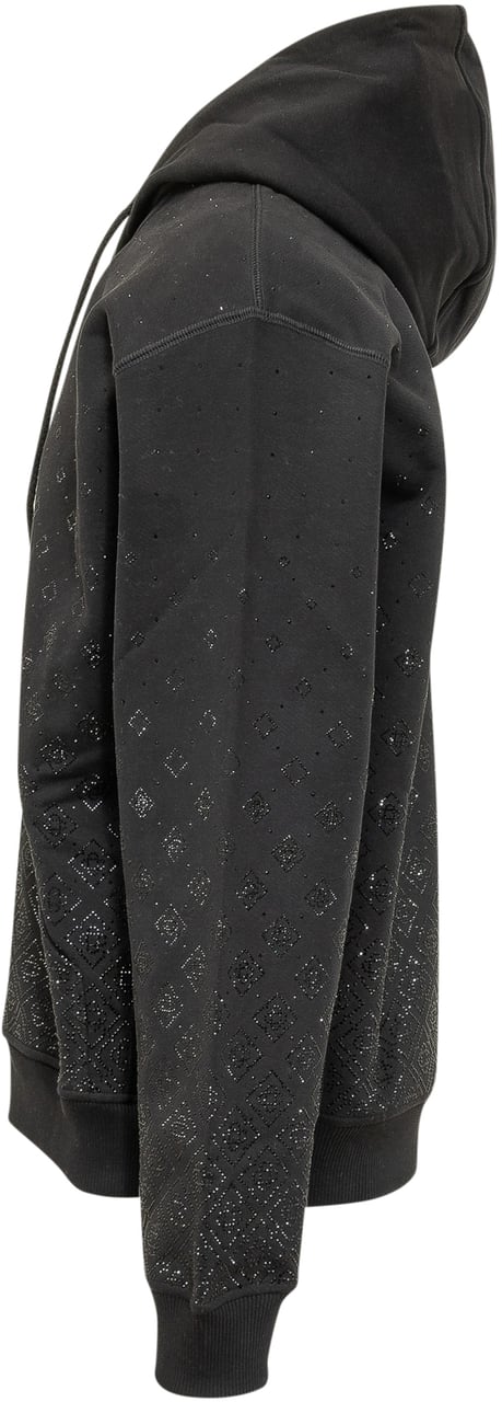 Casablanca Felpa Con Cappuccio e Zip Zwart